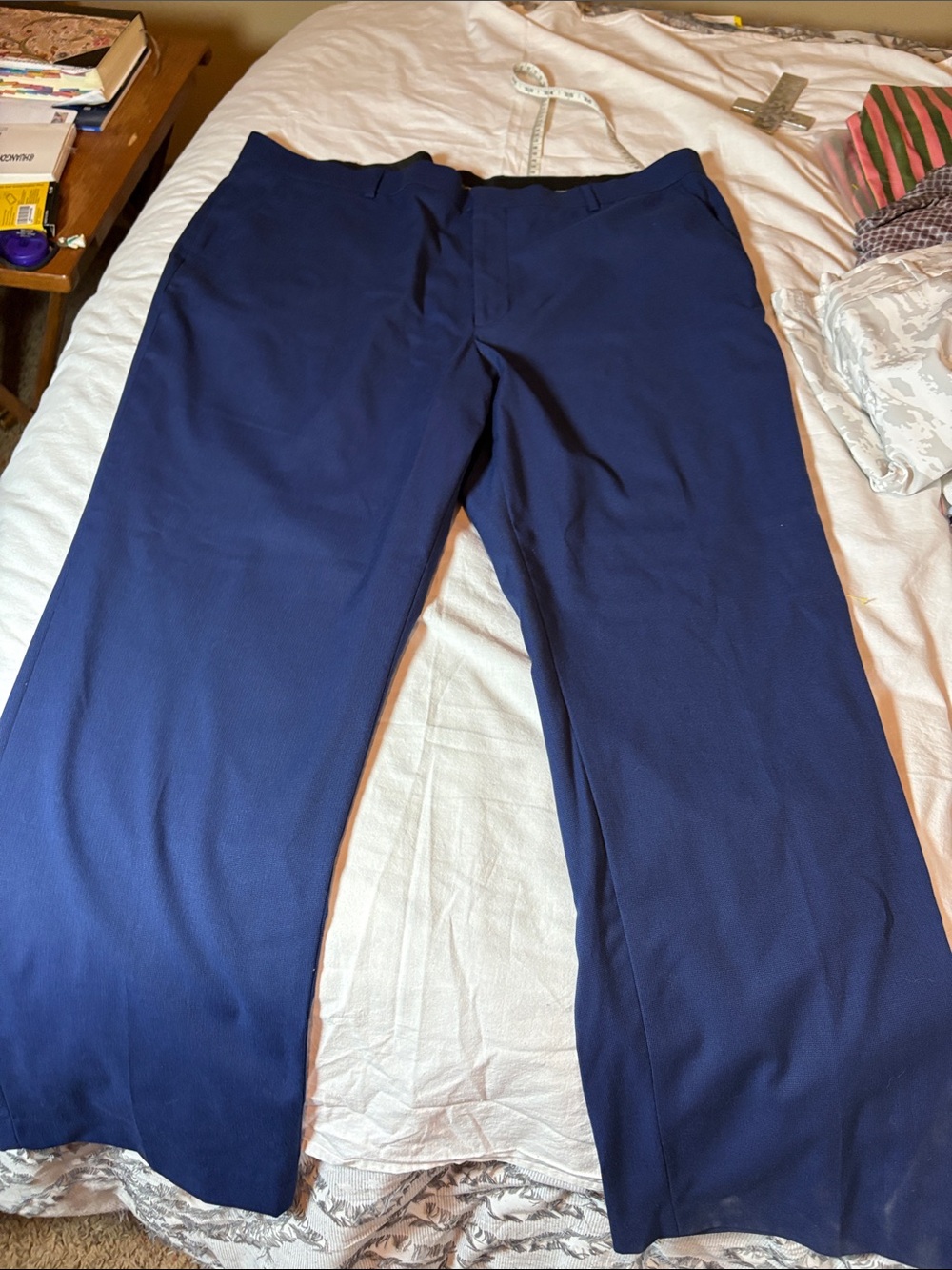 jf j.ferrar Navy Dress Pants - Straight Leg